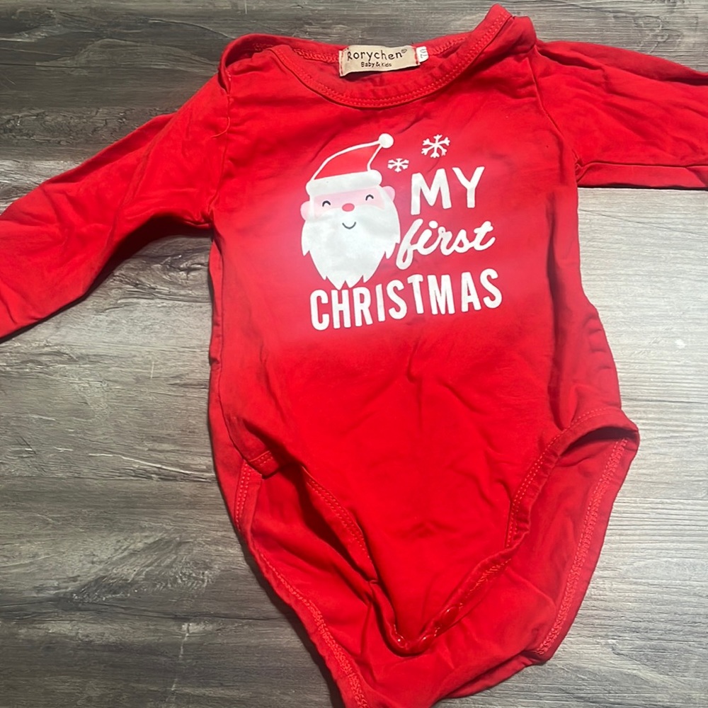 My first Christmas onesie